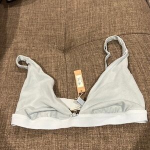 Skims Lace Pointelle Plunge Bralette